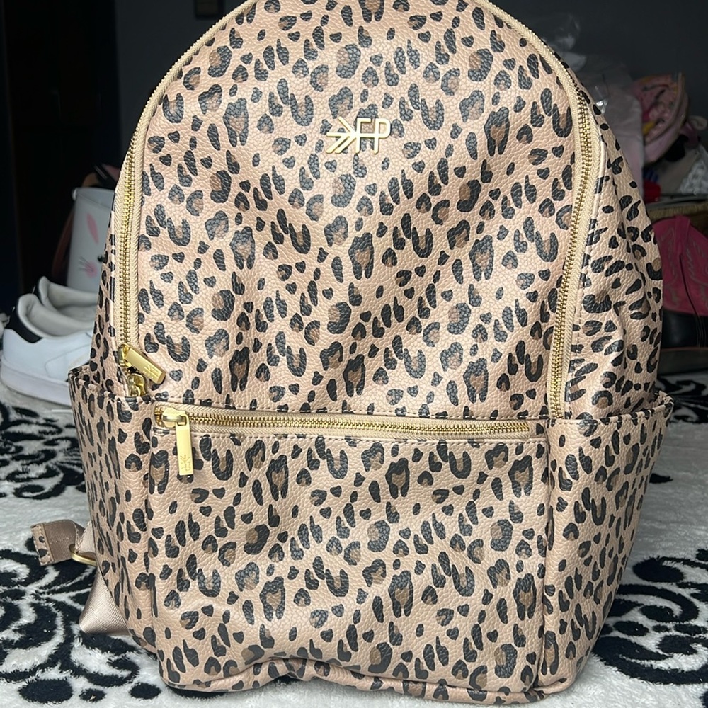 Freshly picked leopard diaper bag/backpack. Excellent used condition.